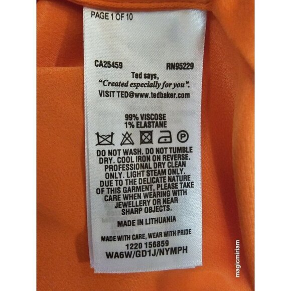 BNWT TED BAKER LONDON Color By Numbers Nymph Dress - Picture 8 of 9